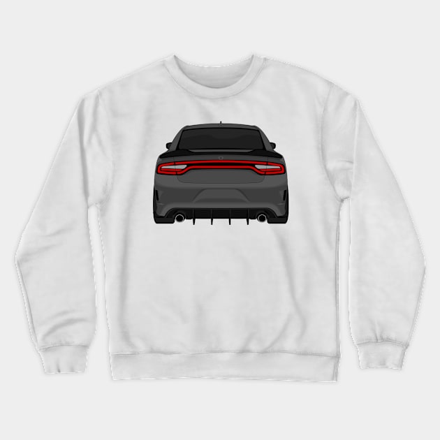 DODGE CHARGER DARK-GREY Crewneck Sweatshirt by VENZ0LIC